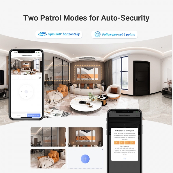 EZVIZ H7c Dual 2K⁺ Smart Wi-Fi Security Camera | Dual Lens Pan & Tilt | AI Human Detection 6