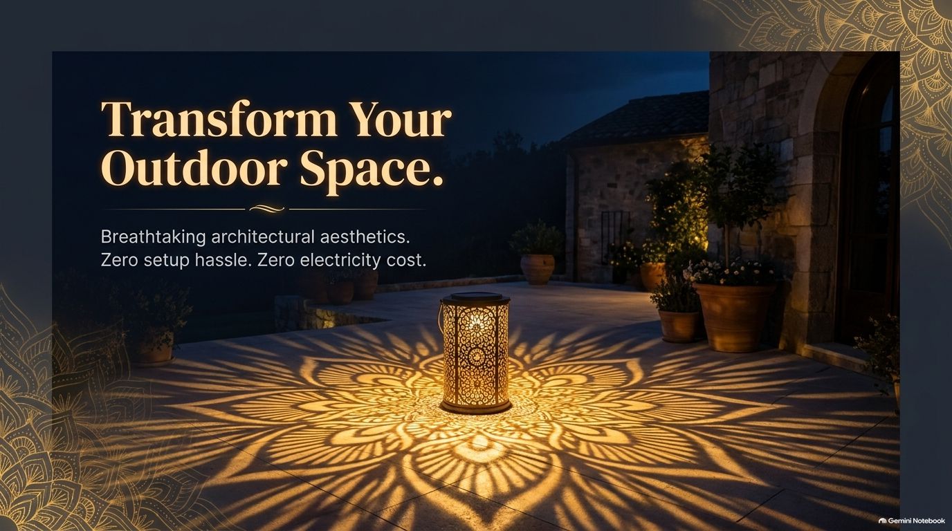 Solar Mandala Outdoor Fence & Wall Light 5
