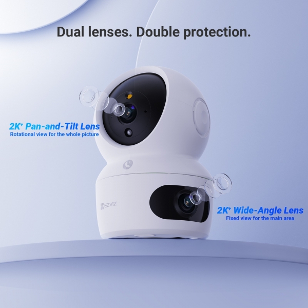 EZVIZ H7c Dual 2K⁺ Smart Wi-Fi Security Camera | Dual Lens Pan & Tilt | AI Human Detection